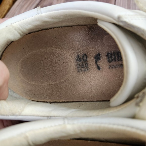 Birkenstock Bend Low Leather White Sneakers Women's Lace Up L9 M7‎ - Picture 7 of 10